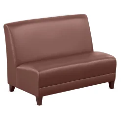 Parkside Armless Loveseat in Faux Leather - 44