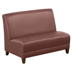 Parkside Armless Loveseat in Faux Leather - 44
