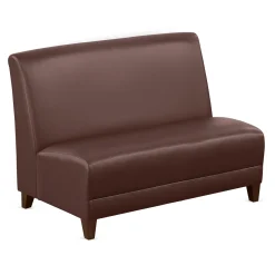 Parkside Armless Loveseat in Faux Leather - 44