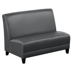 Parkside Armless Loveseat in Faux Leather - 44