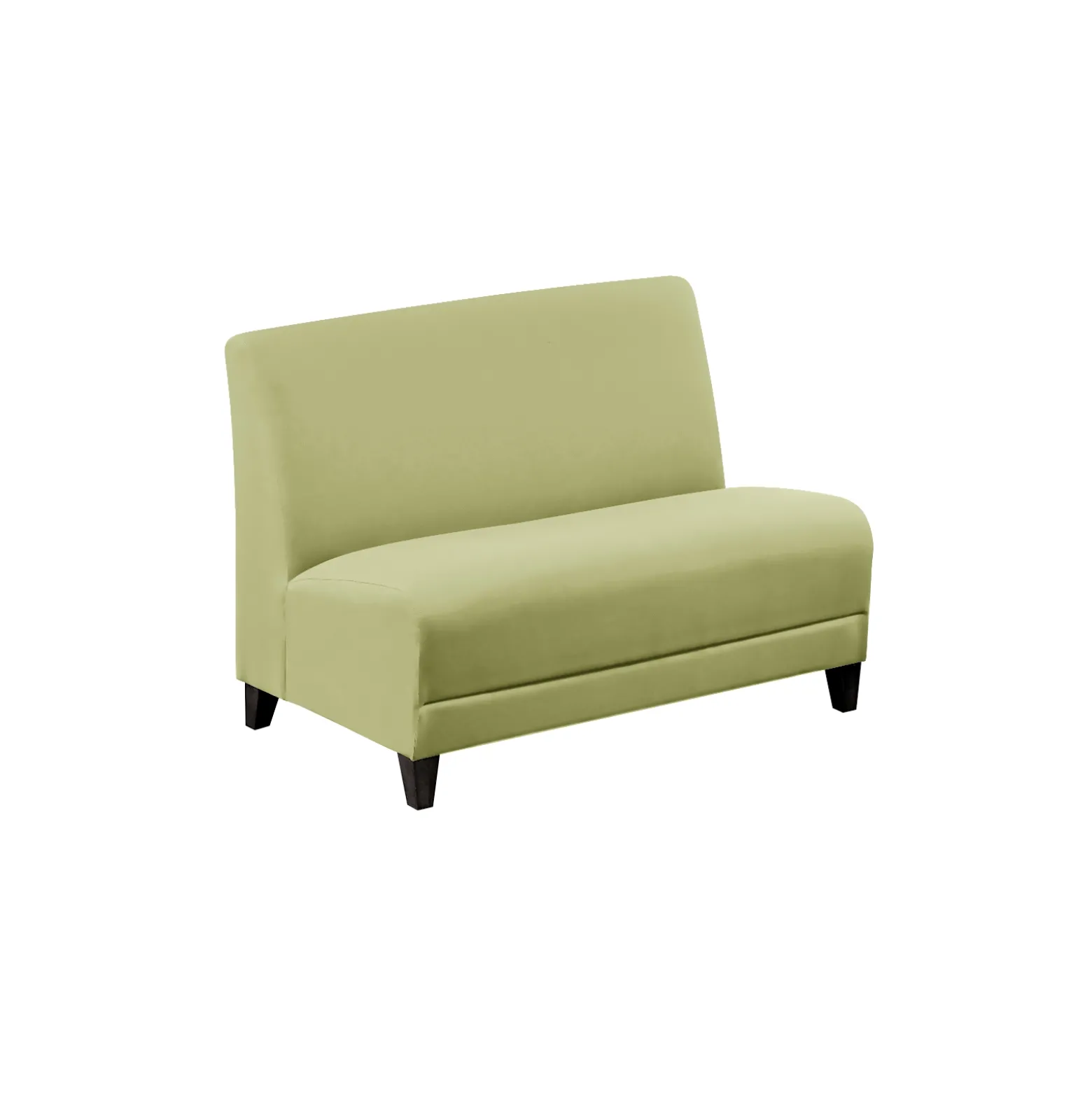 Parkside Armless Loveseat in Polyurethane or Fabric - 44"W