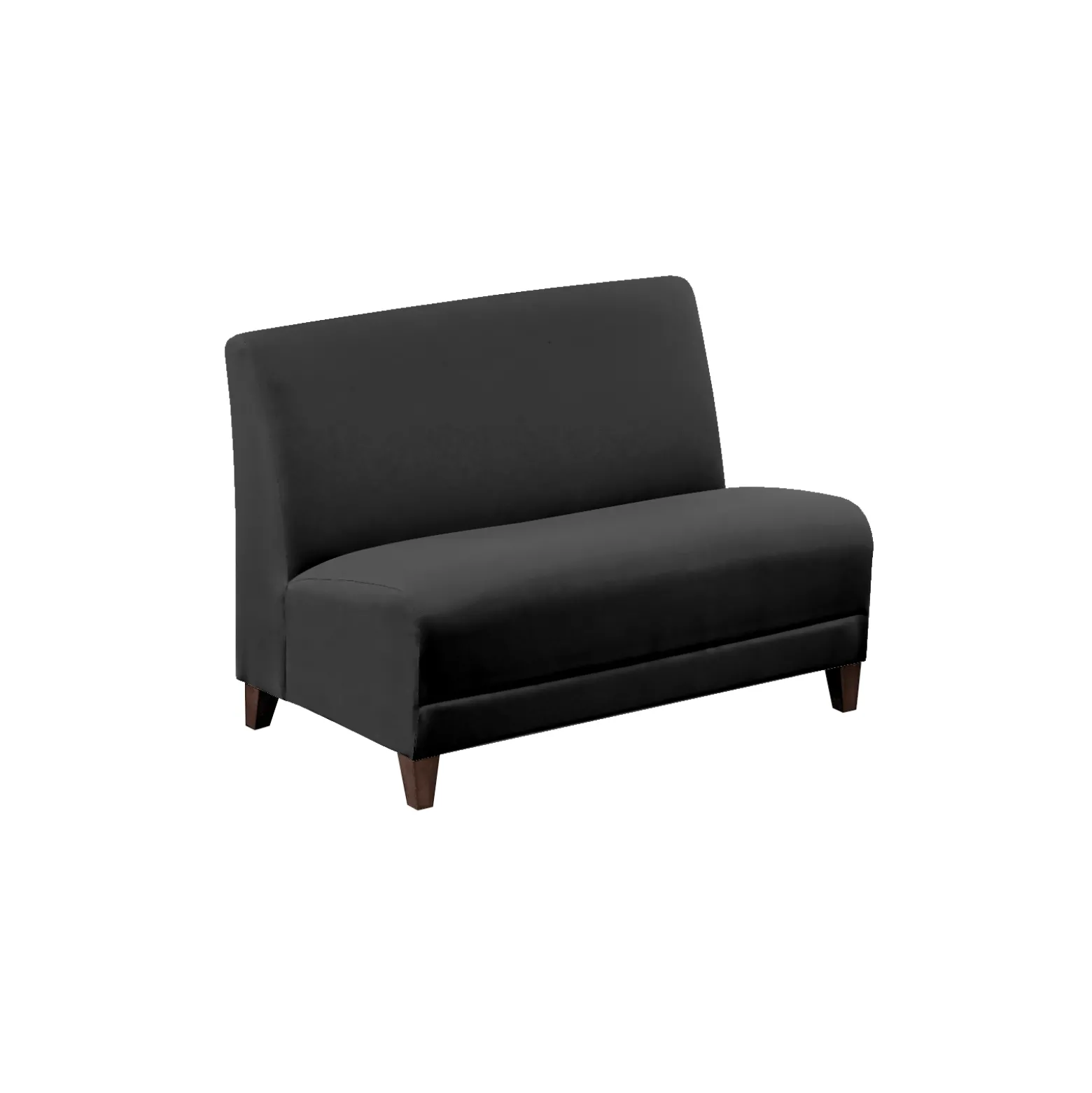 Parkside Armless Loveseat in Polyurethane or Fabric - 44"W