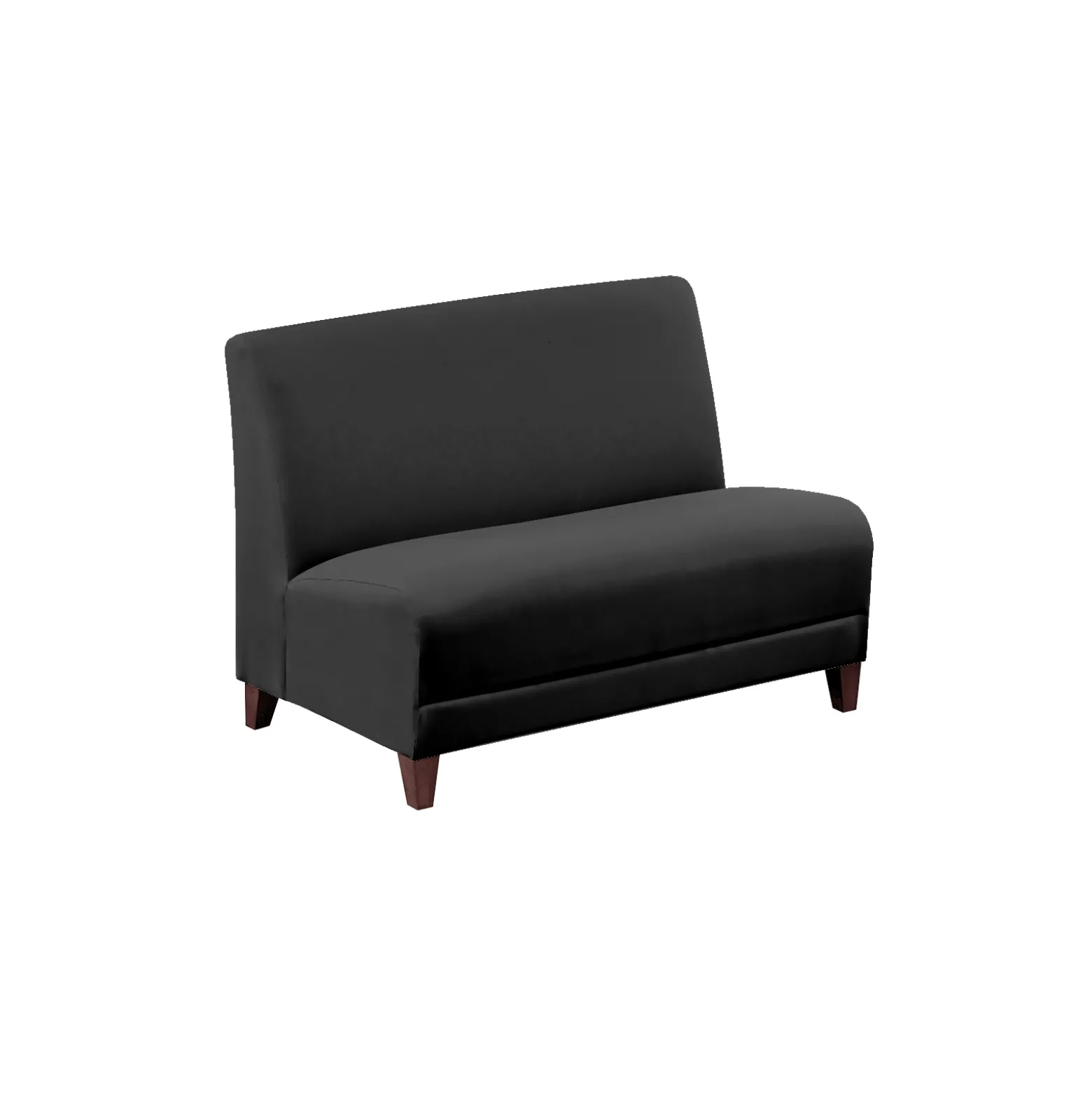 Parkside Armless Loveseat in Polyurethane or Fabric - 44"W