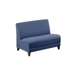Parkside Armless Loveseat in Polyurethane or Fabric - 44