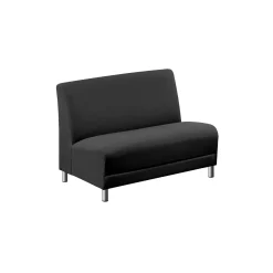 Parkside Armless Loveseat in Polyurethane or Fabric - 44