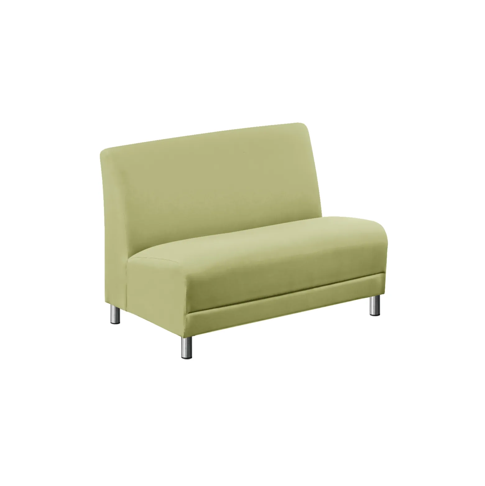 Parkside Armless Loveseat in Polyurethane or Fabric - 44"W