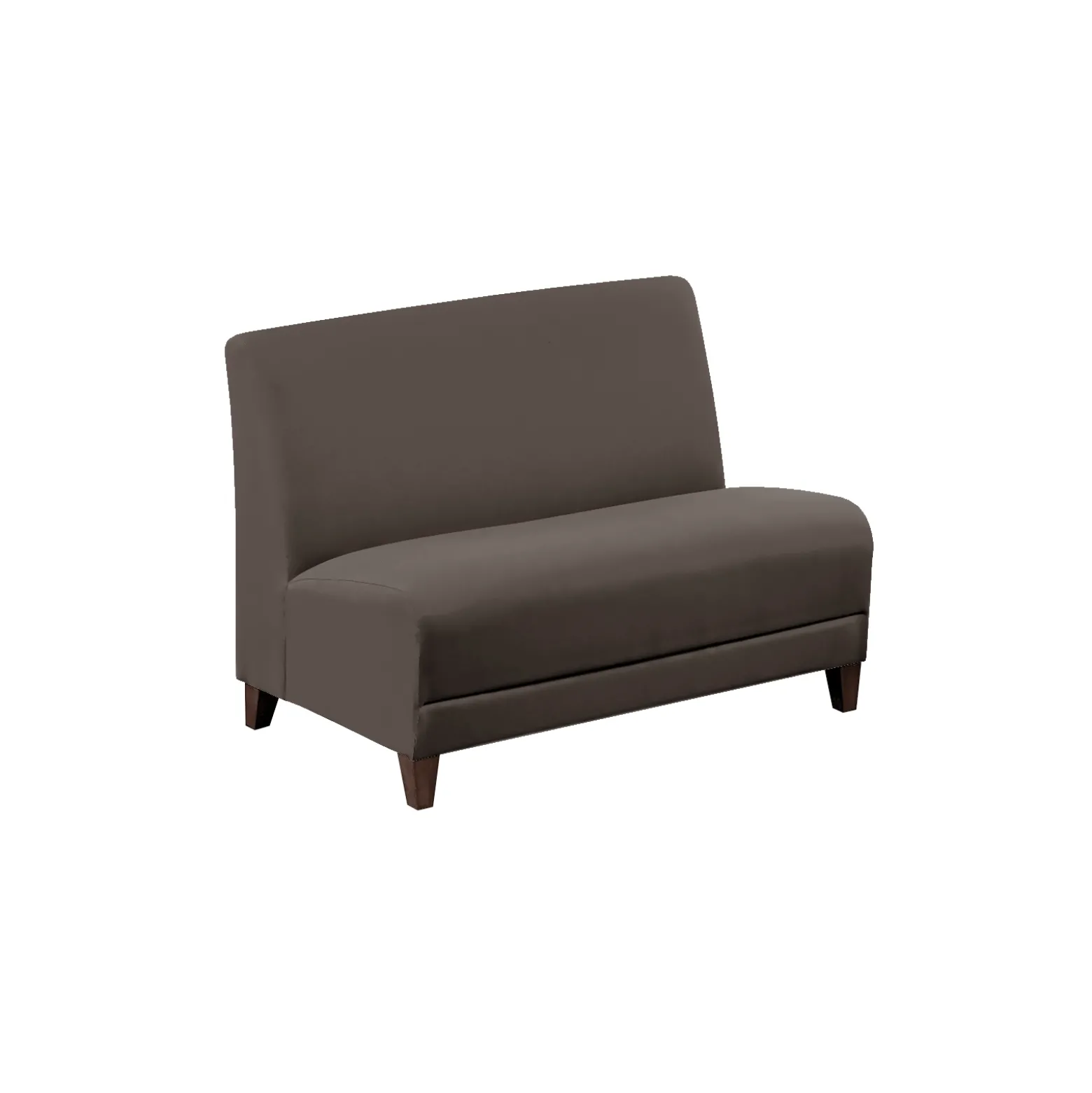 Parkside Armless Loveseat in Polyurethane or Fabric - 44"W