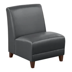 Parkside Armless Oversized Guest Chair in Faux Leather - 25