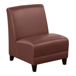 Parkside Armless Oversized Guest Chair in Faux Leather - 25