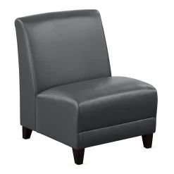 Parkside Armless Oversized Guest Chair in Faux Leather - 25