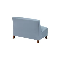 Parkside Armless Sofa in Polyurethane or Fabric - 64.5"W