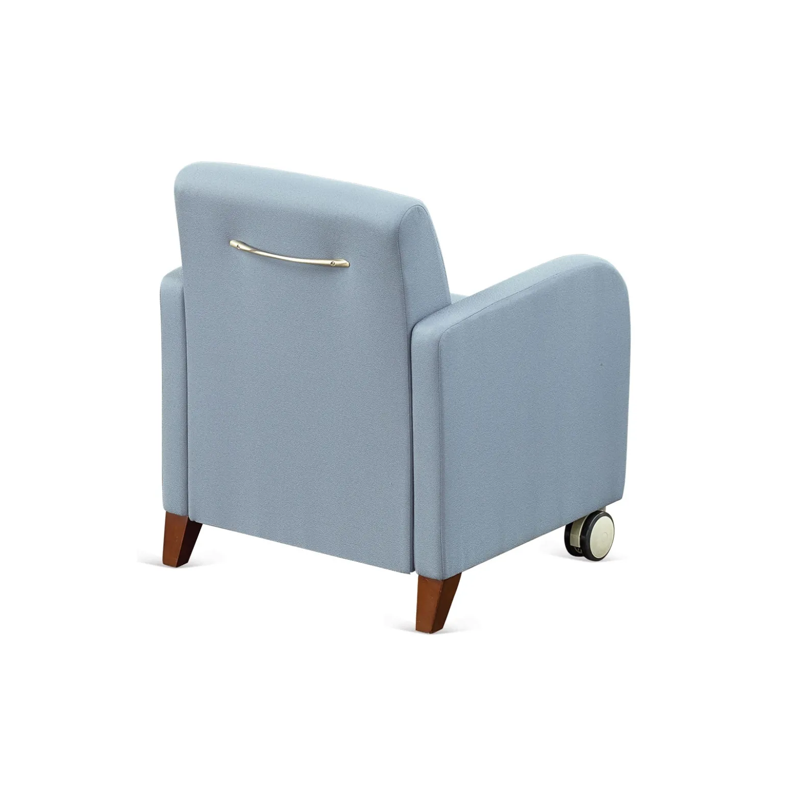 Parkside Guest Chair with Casters in Polyurethane or Fabric - 27"W