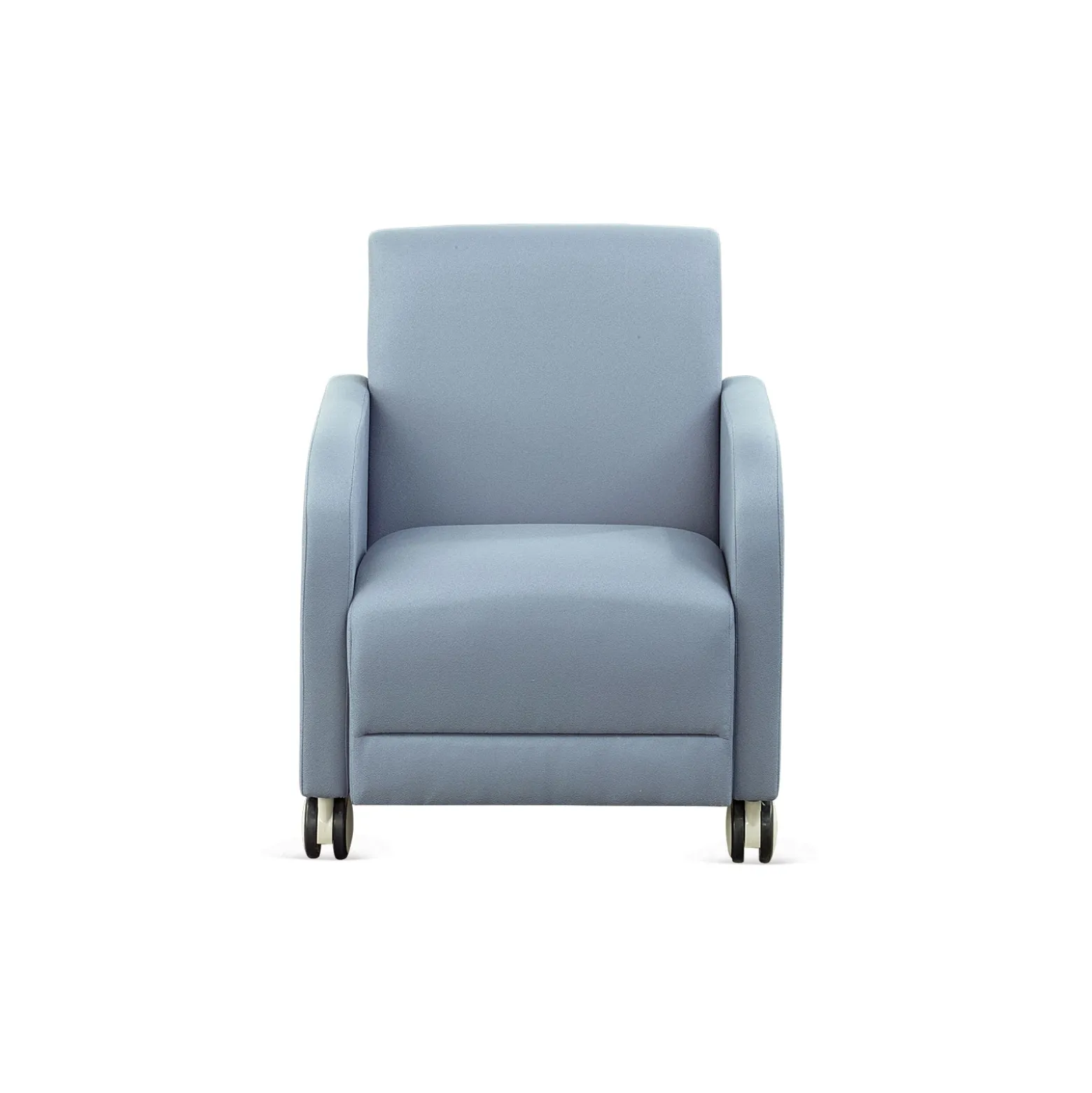 Parkside Guest Chair with Casters in Polyurethane or Fabric - 27"W