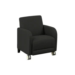 Parkside Guest Chair with Casters in Polyurethane or Fabric - 27