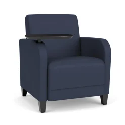Parkside Guest Chair with Swivel Tablet in Designer Upholstery