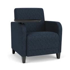 Parkside Guest Chair with Swivel Tablet in Designer Upholstery