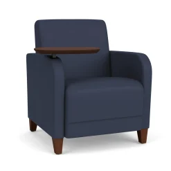 Parkside Guest Chair with Swivel Tablet in Designer Upholstery