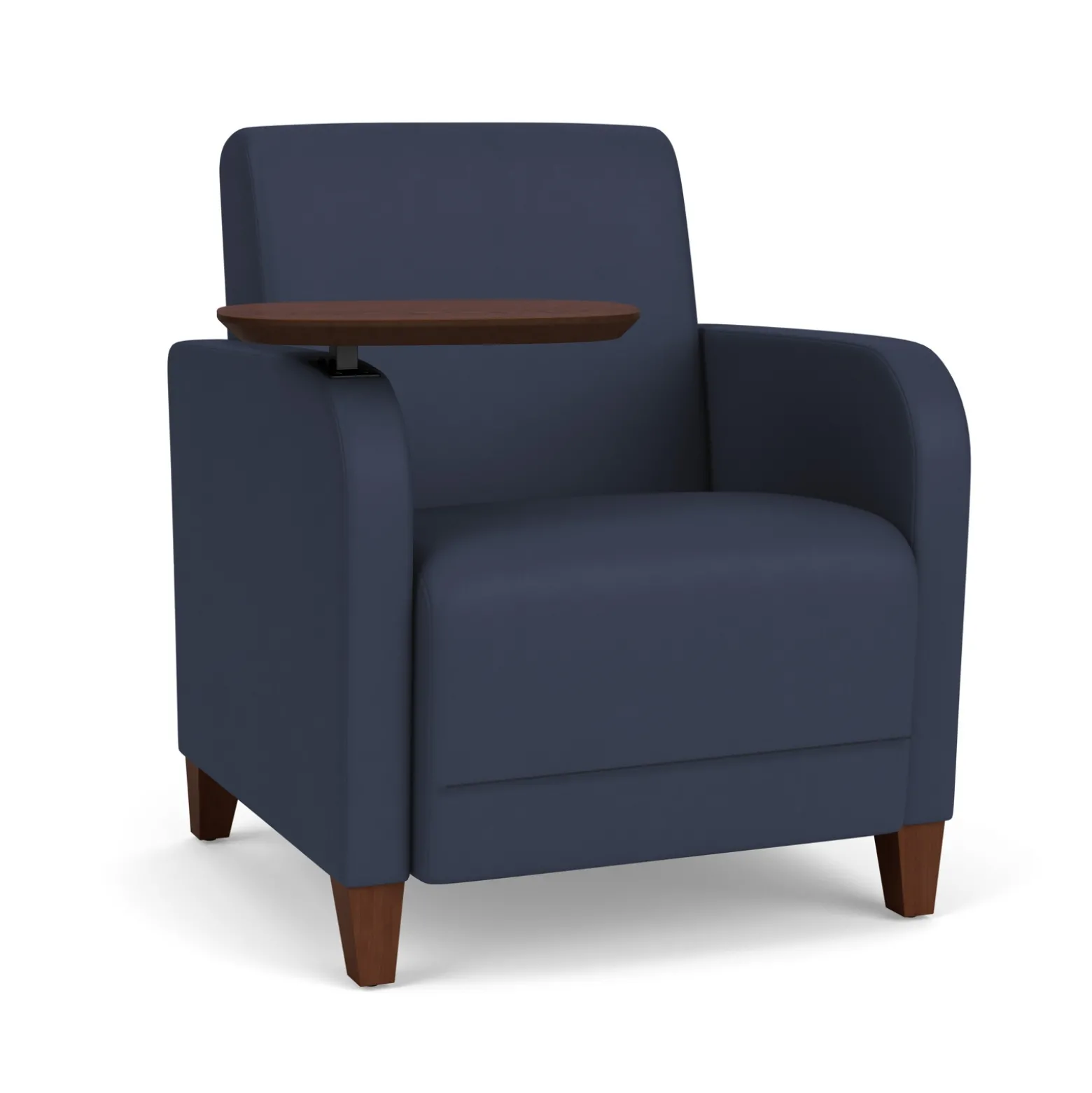 Parkside Guest Chair with Swivel Tablet in Designer Upholstery