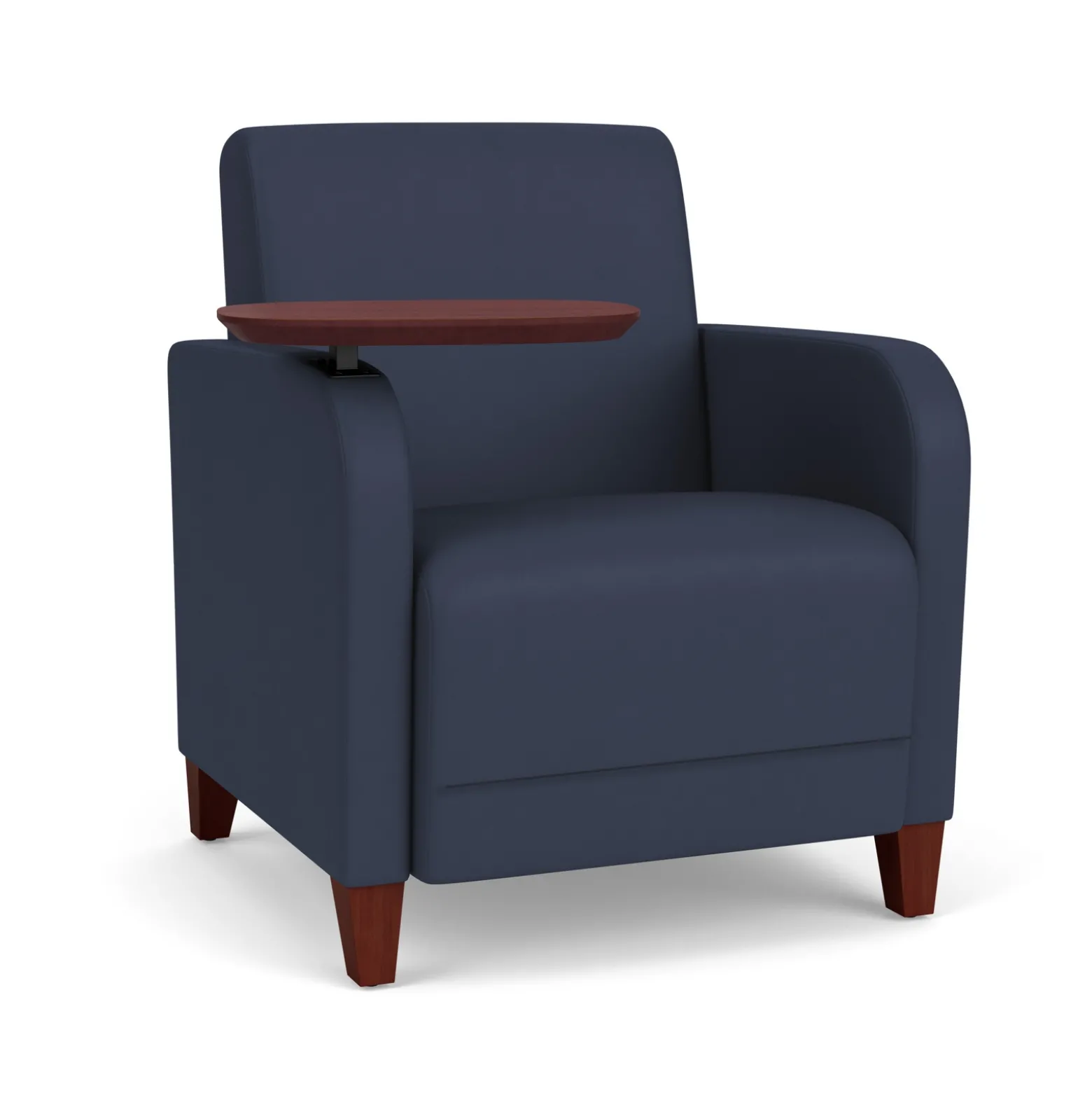 Parkside Guest Chair with Swivel Tablet in Designer Upholstery