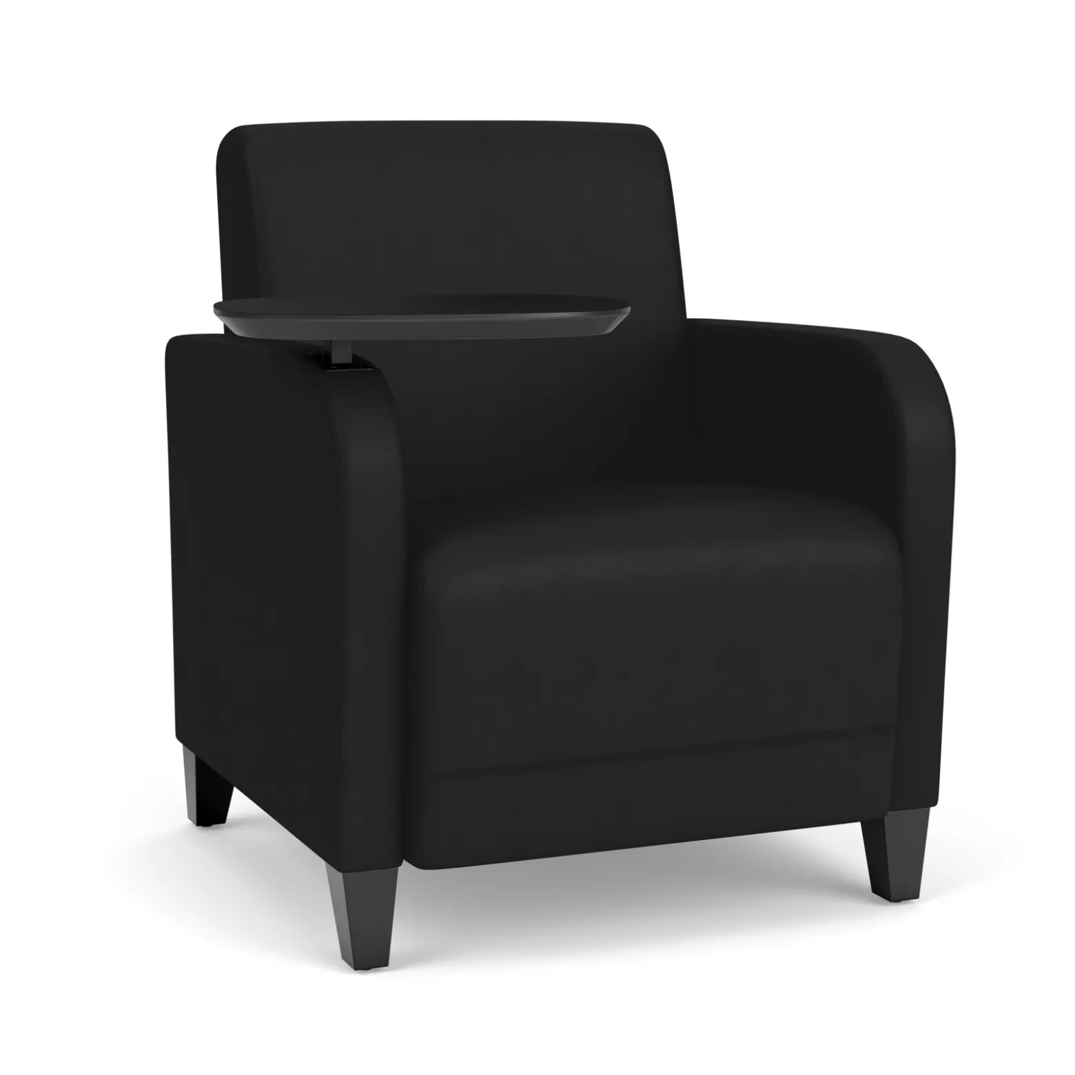 Parkside Guest Chair with Swivel Tablet in Designer Upholstery
