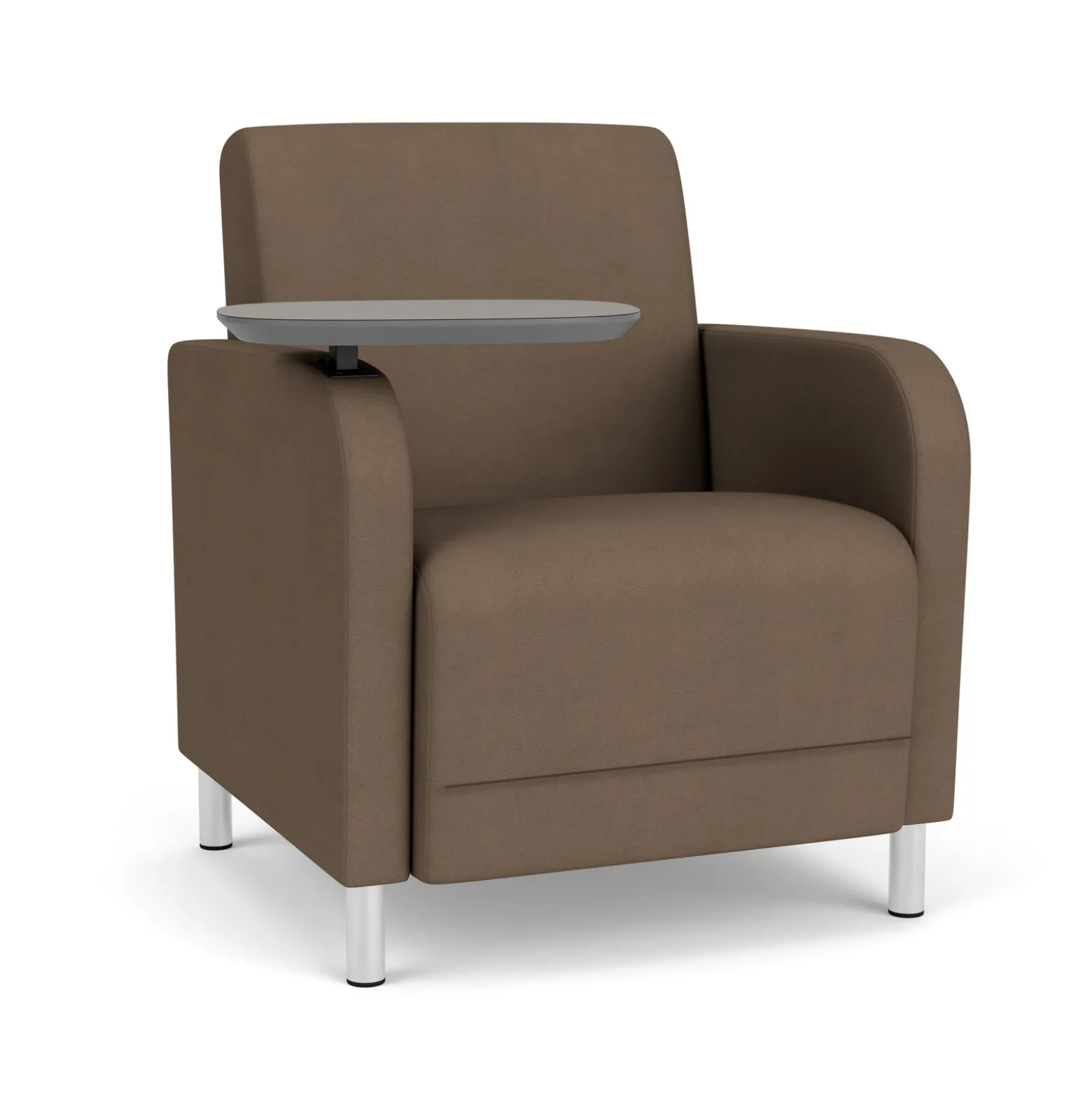 Parkside Guest Chair with Swivel Tablet in Designer Upholstery