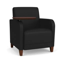 Parkside Guest Chair with Swivel Tablet in Designer Upholstery