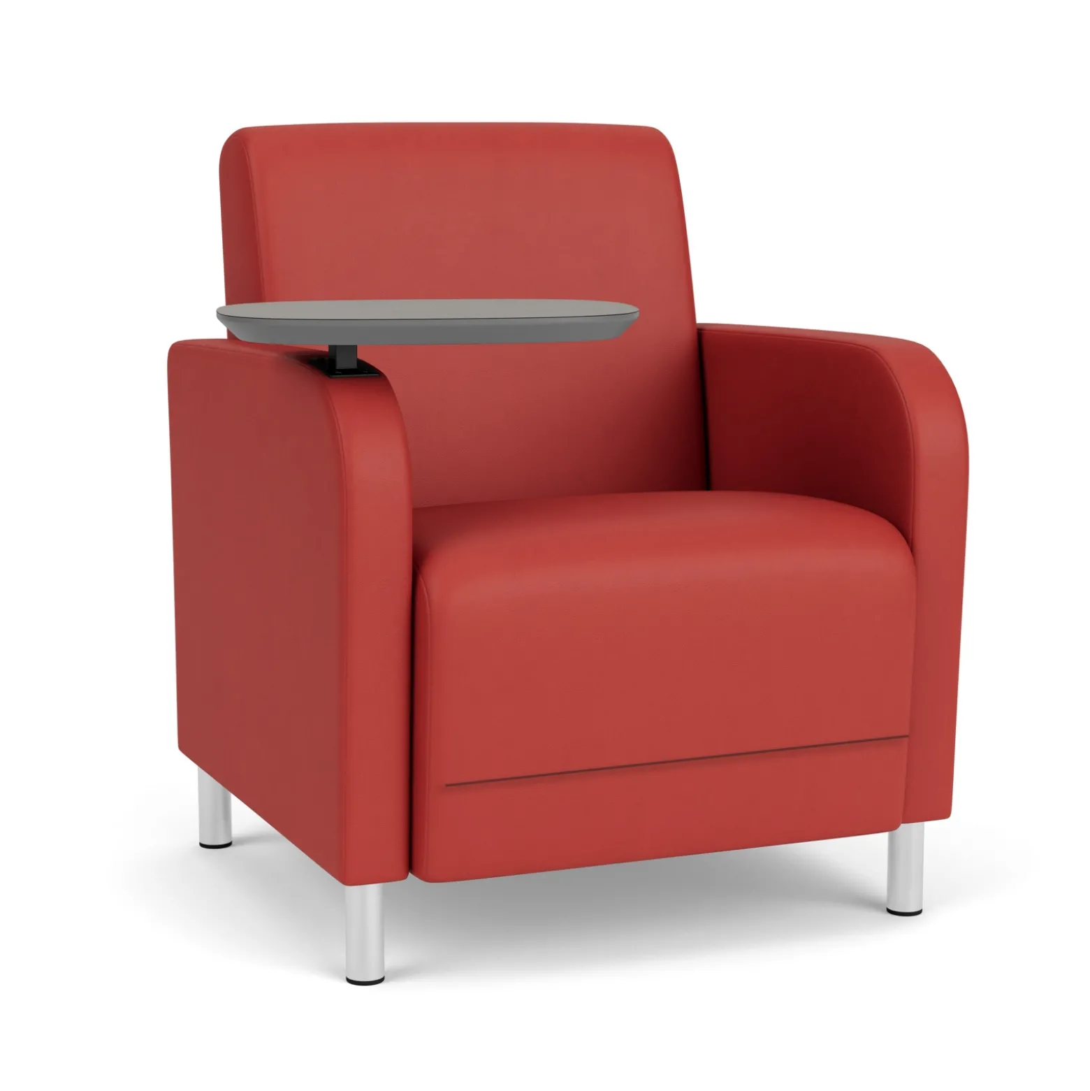 Parkside Guest Chair with Swivel Tablet in Designer Upholstery