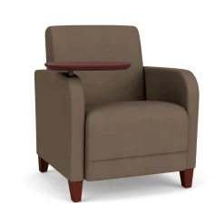 Parkside Guest Chair with Swivel Tablet in Designer Upholstery