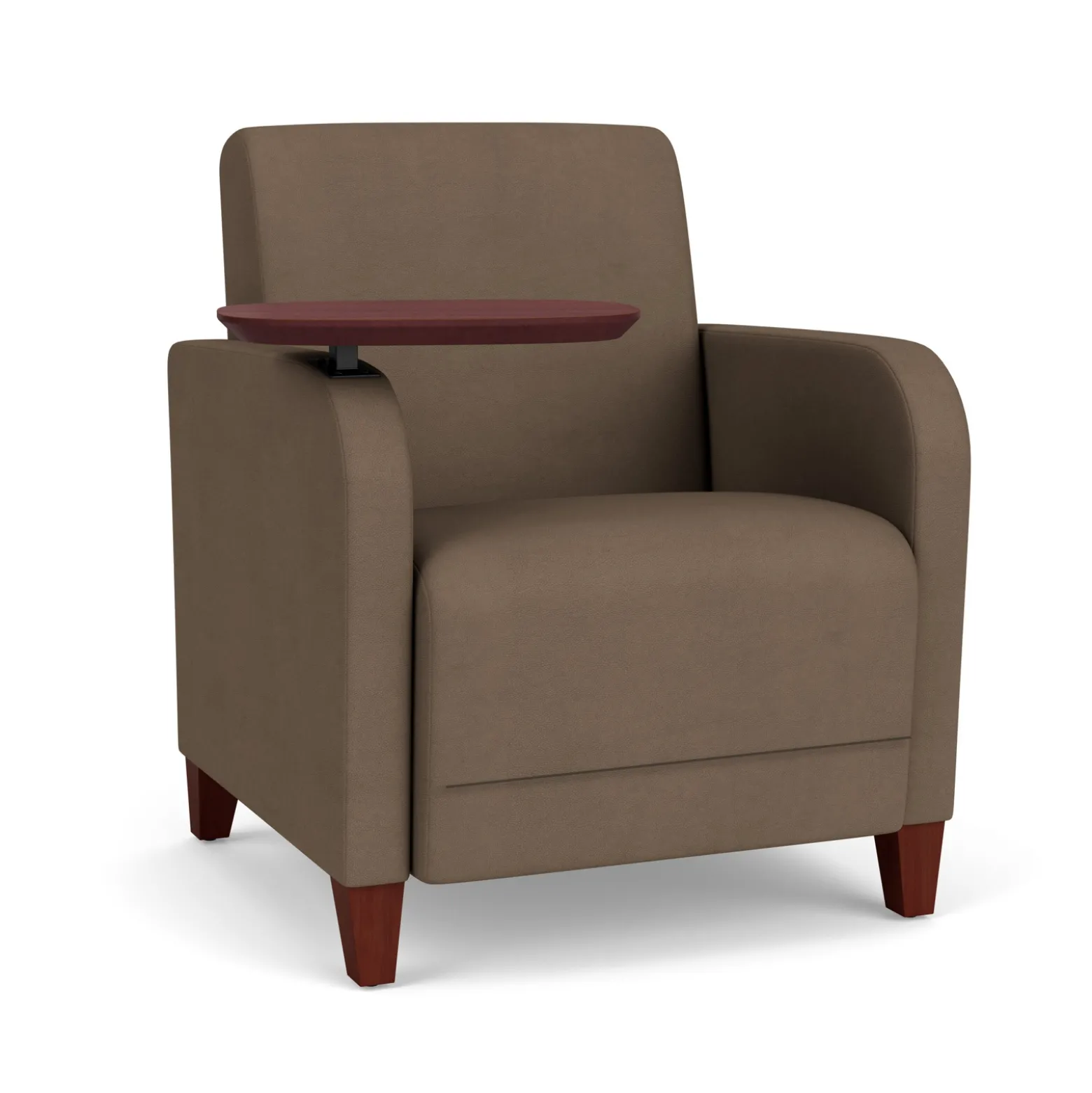 Parkside Guest Chair with Swivel Tablet in Designer Upholstery
