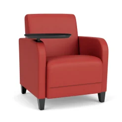 Parkside Guest Chair with Swivel Tablet in Designer Upholstery