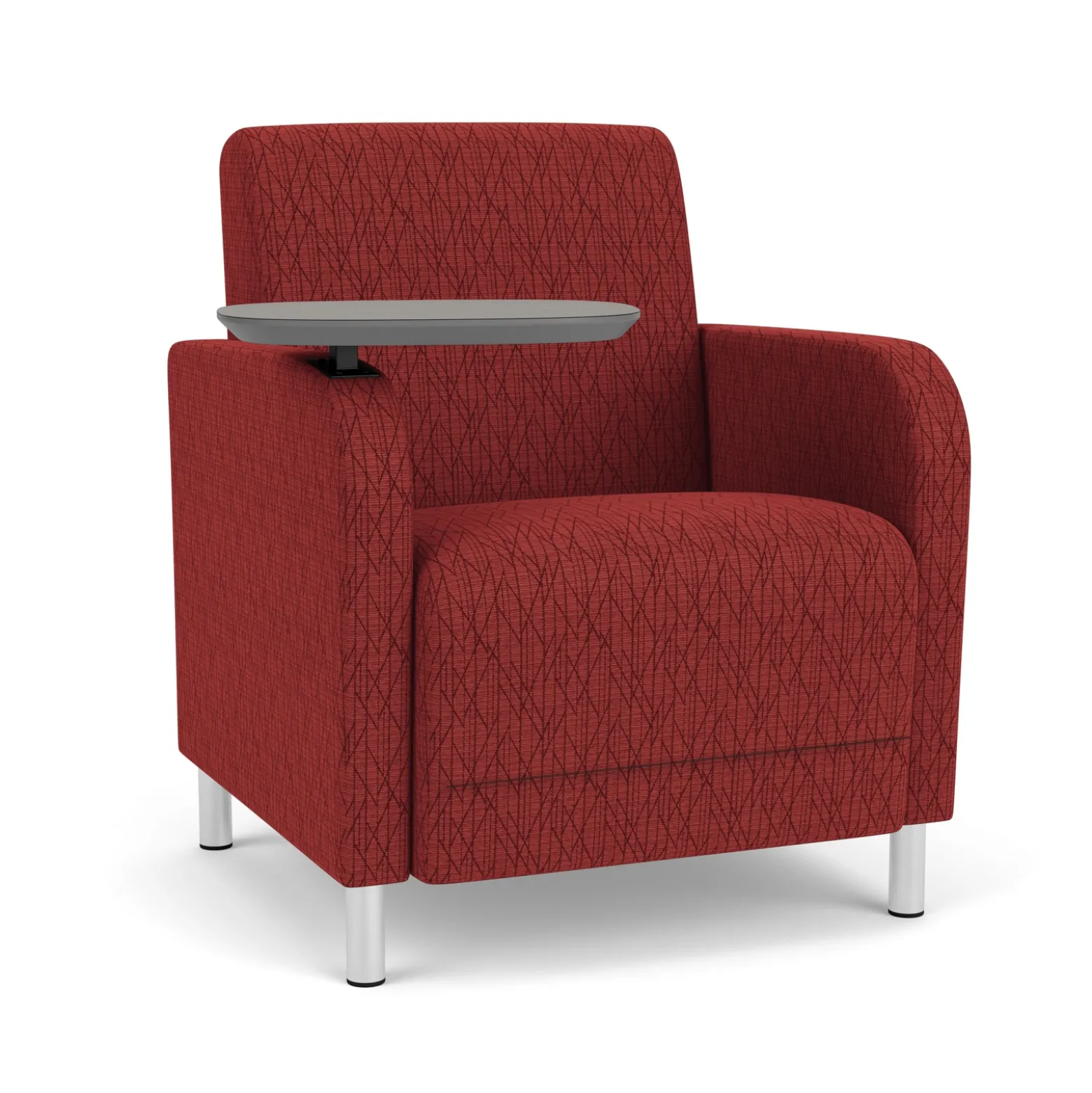 Parkside Guest Chair with Swivel Tablet in Designer Upholstery