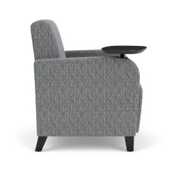 Parkside Guest Chair with Swivel Tablet in Designer Upholstery