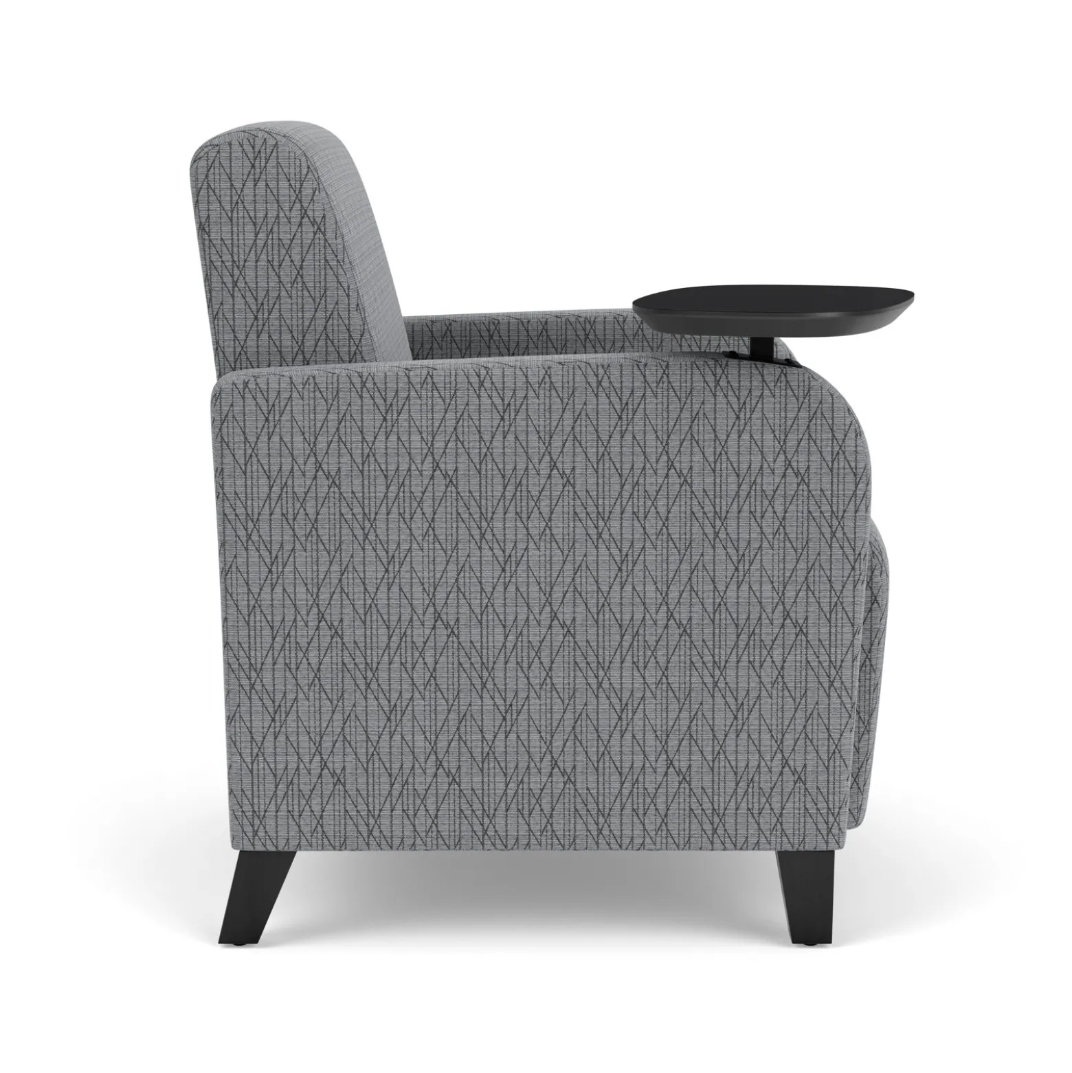 Parkside Guest Chair with Swivel Tablet in Designer Upholstery
