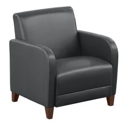 Parkside Oversized Guest Chair in Faux Leather - 31