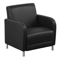 Parkside Oversized Guest Chair in Faux Leather - 31