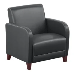 Parkside Oversized Guest Chair in Faux Leather - 31