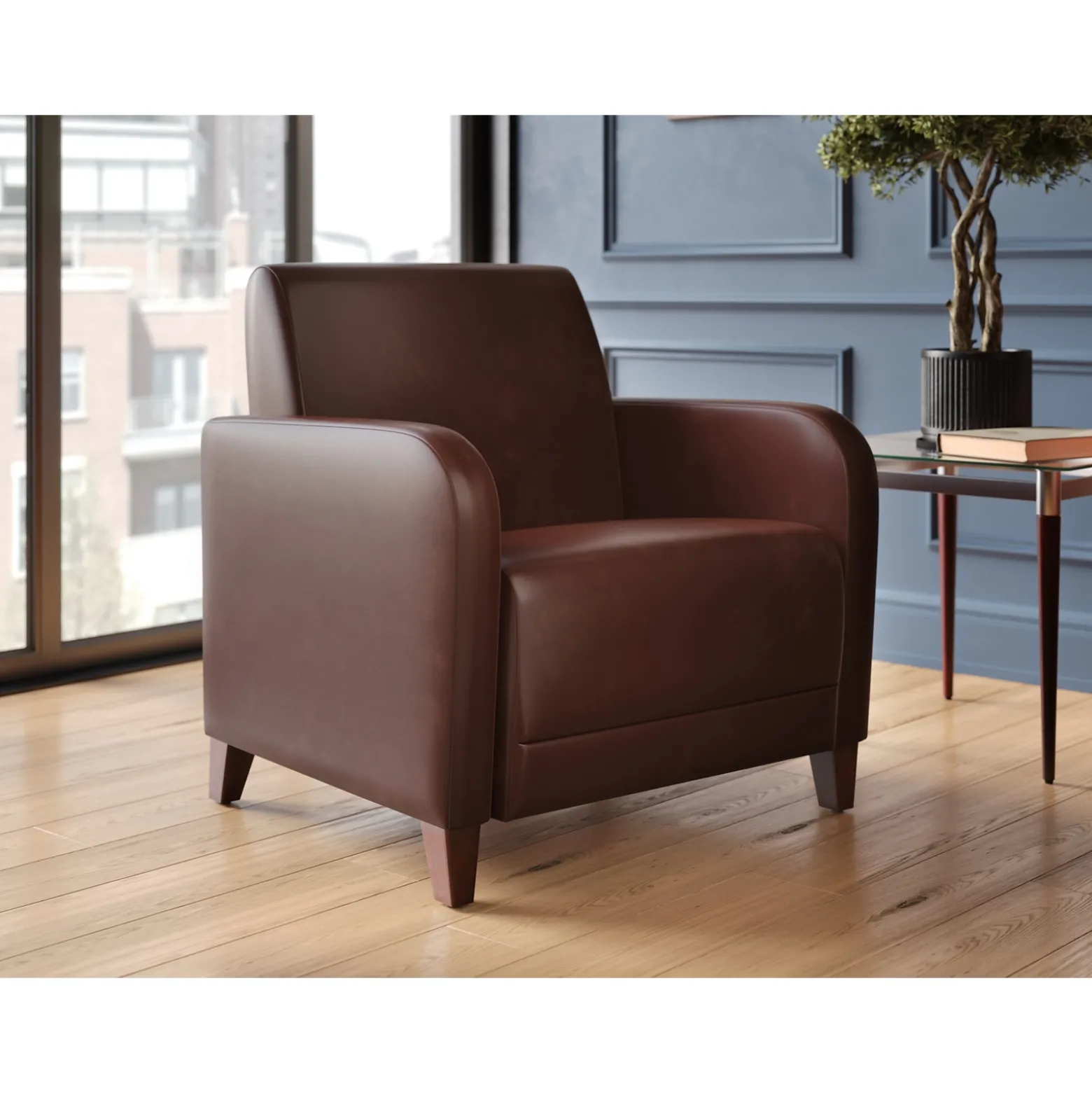 Parkside Oversized Guest Chair in Designer Upholstery