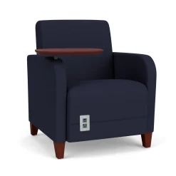 Parkside Powered Guest Chair with Swivel Tablet in Standard Upholstery