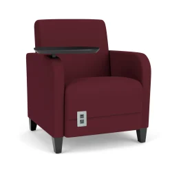 Parkside Powered Guest Chair with Swivel Tablet in Standard Upholstery