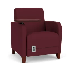 Parkside Powered Guest Chair with Swivel Tablet in Standard Upholstery