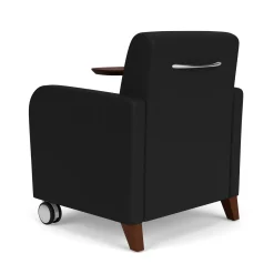 Parkside Powered Guest Chair with Tablet and Casters in Designer Upholstery