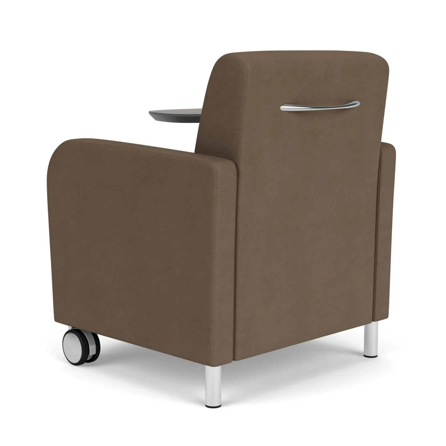 Parkside Powered Guest Chair with Tablet and Casters in Designer Upholstery