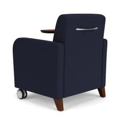 Parkside Powered Guest Chair with Tablet and Casters in Standard Upholstery