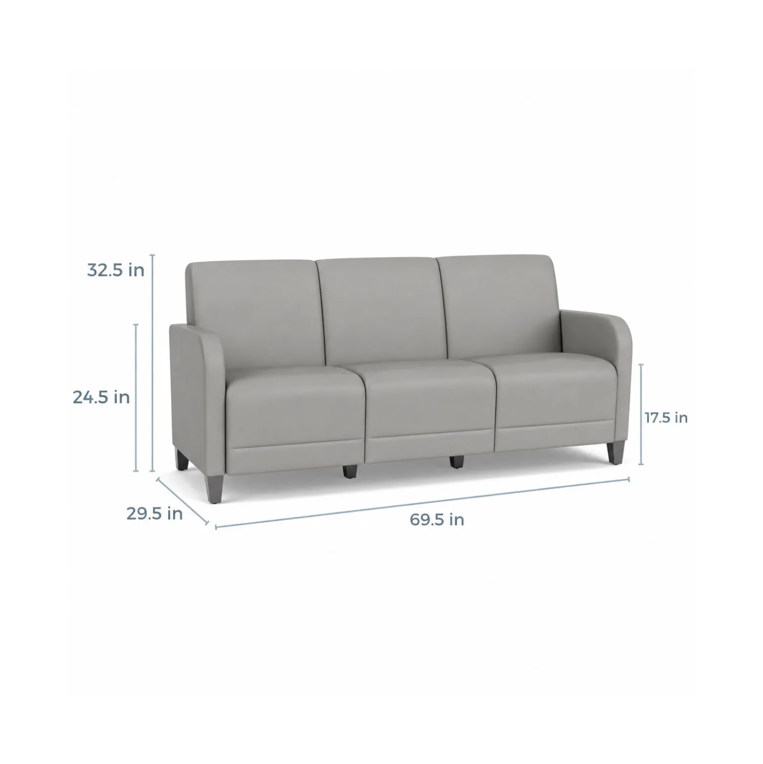 Parkside Sofa in Faux Leather