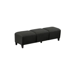 Parkside Three Seat Bench in Polyurethane or Fabric - 64.5