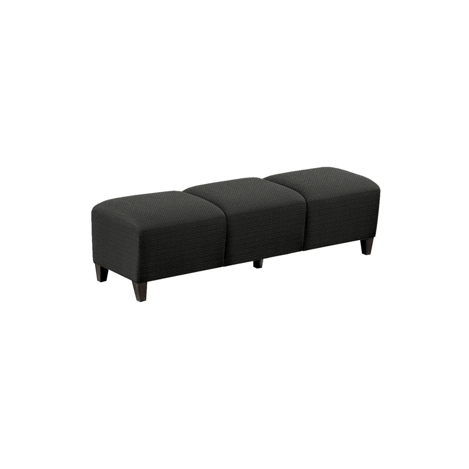 Parkside Three Seat Bench in Polyurethane or Fabric - 64.5"W