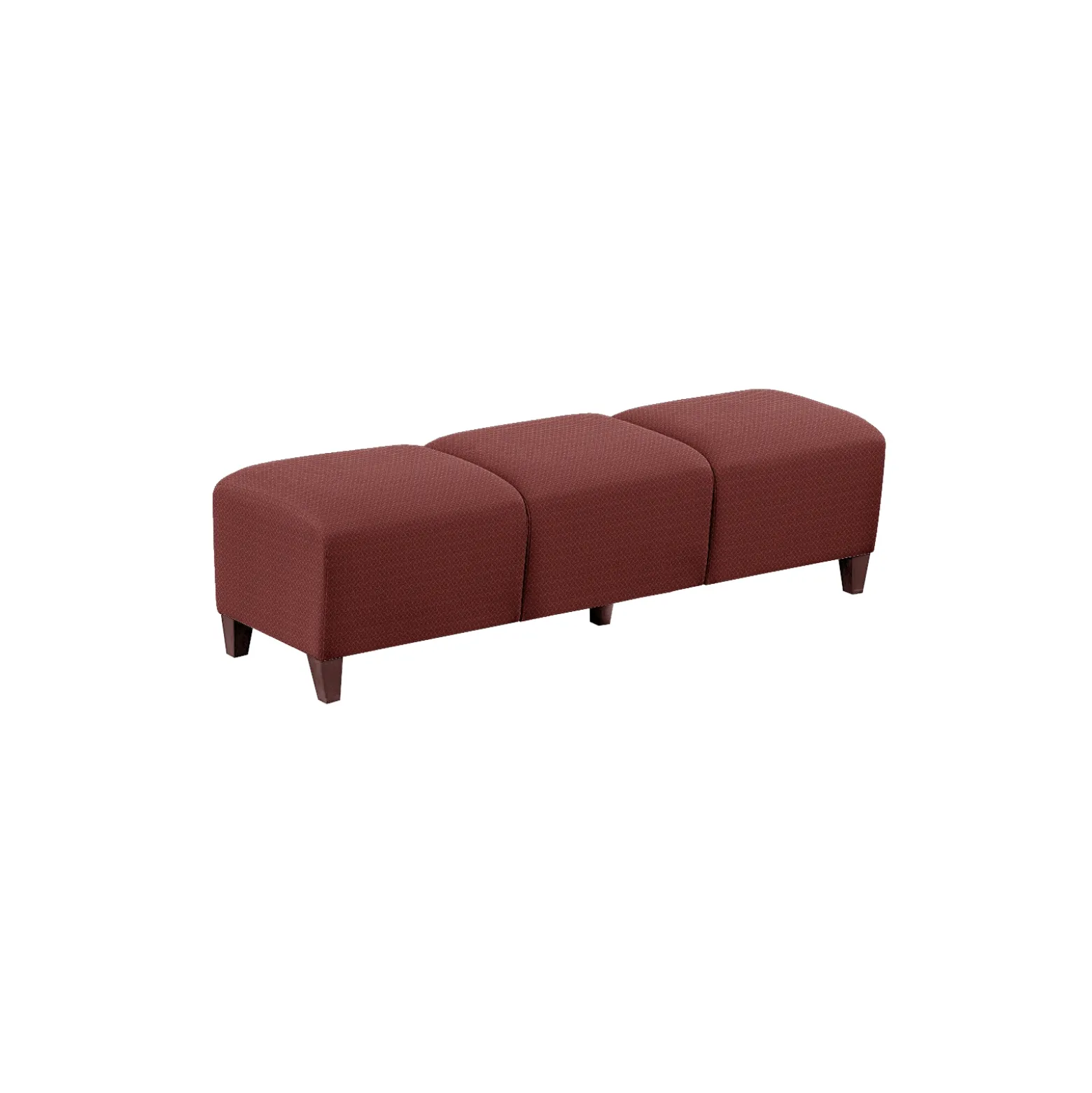 Parkside Three Seat Bench in Polyurethane or Fabric - 64.5"W
