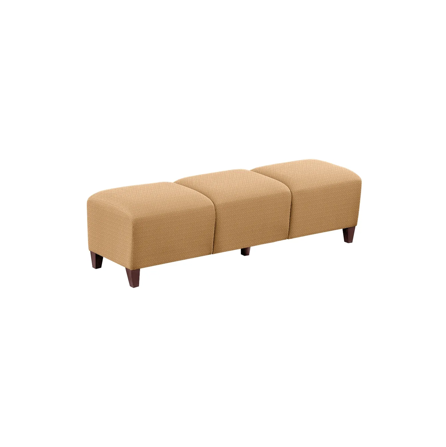 Parkside Three Seat Bench in Polyurethane or Fabric - 64.5"W