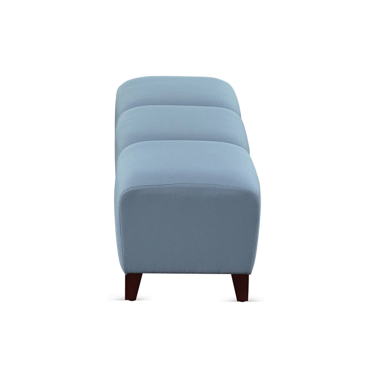 Parkside Three Seat Bench in Polyurethane or Fabric - 64.5"W