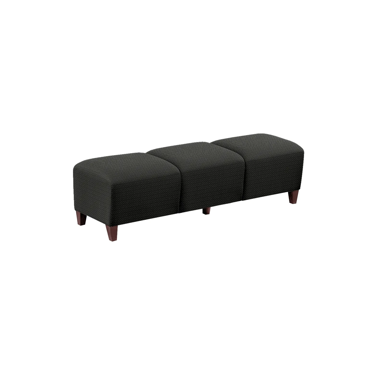 Parkside Three Seat Bench in Polyurethane or Fabric - 64.5"W
